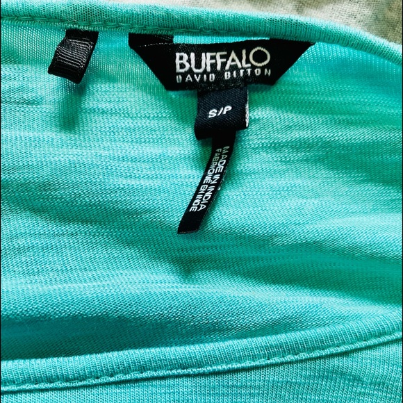 BUFFALO Bell Bottom Sleeve Open Shirt Size S - Picture 4 of 4